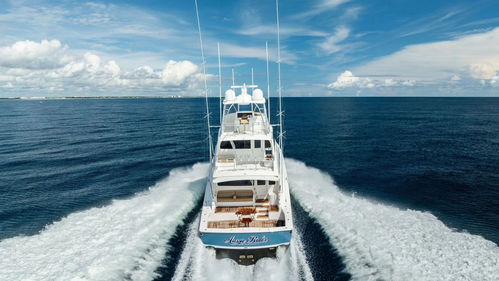 Aerial View of Aft Deck and Wake