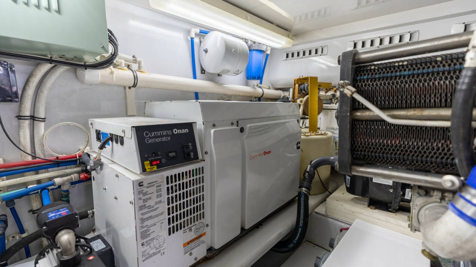 Engine Room with Cummins Onan Generator