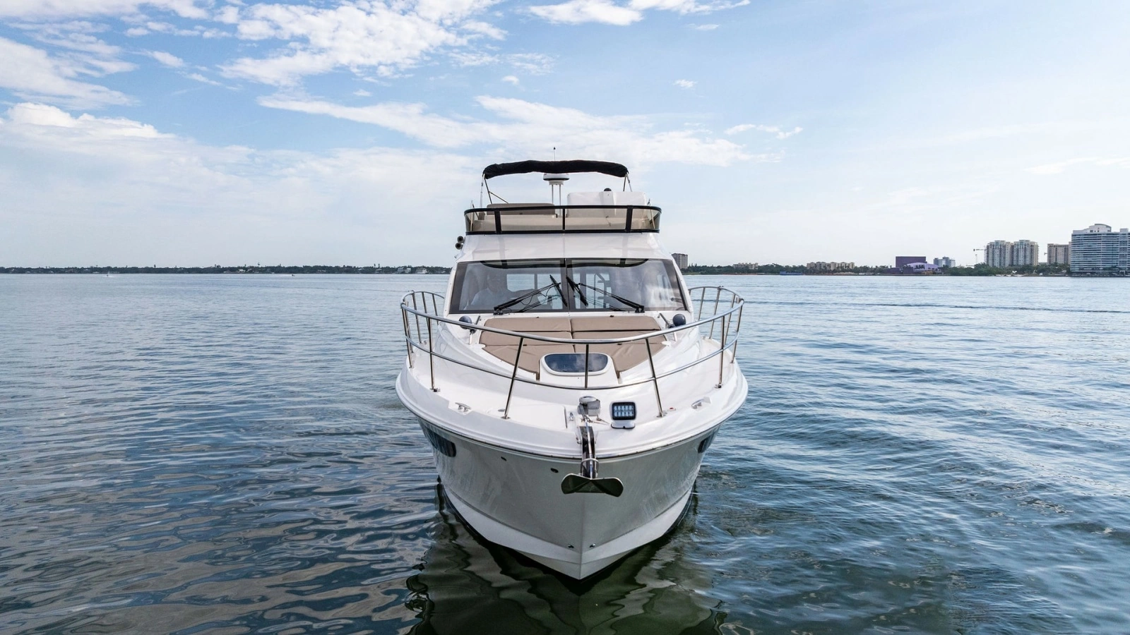 Bow View with Flybridge