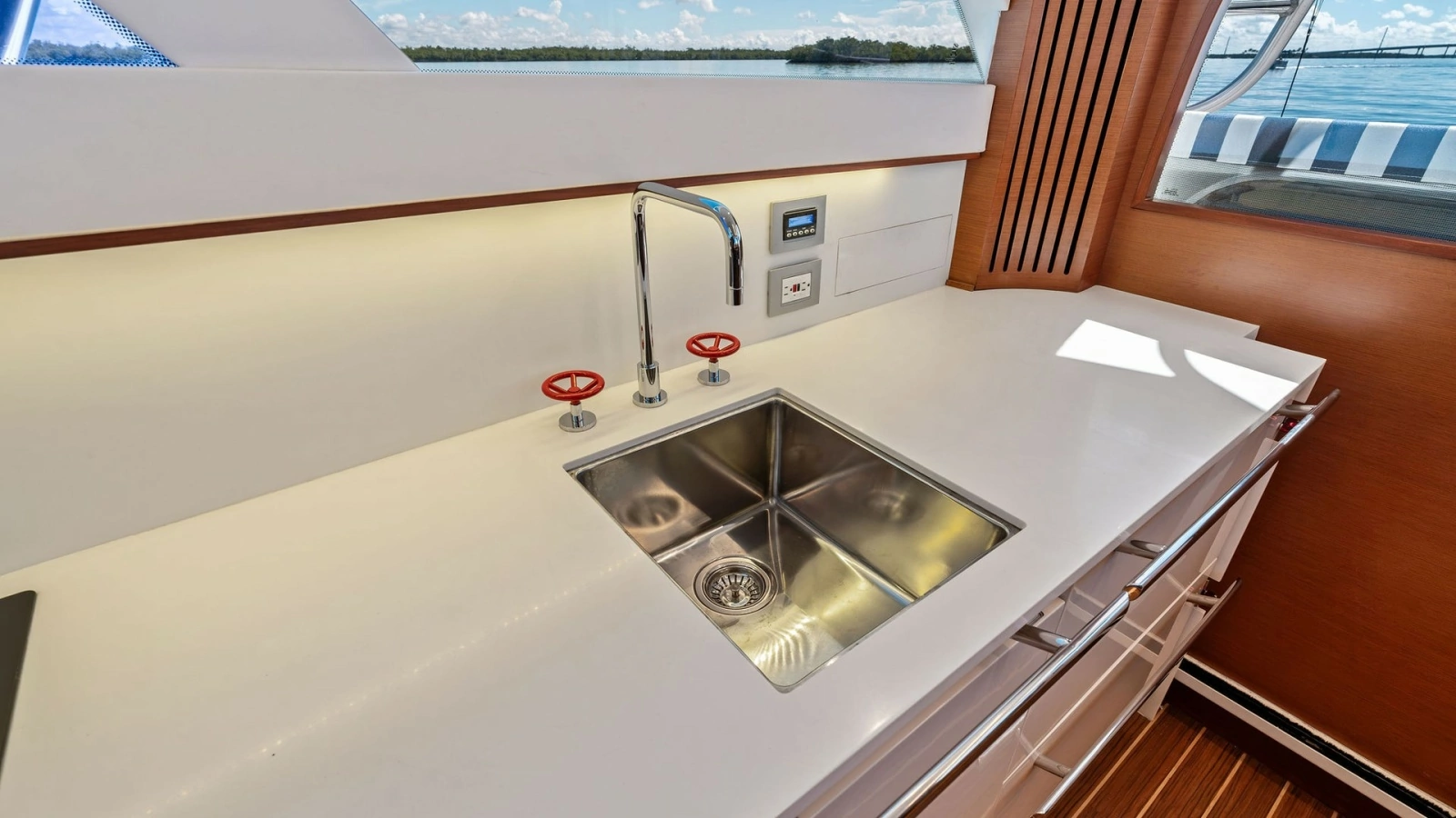 Galley with Stainless Steel Sink