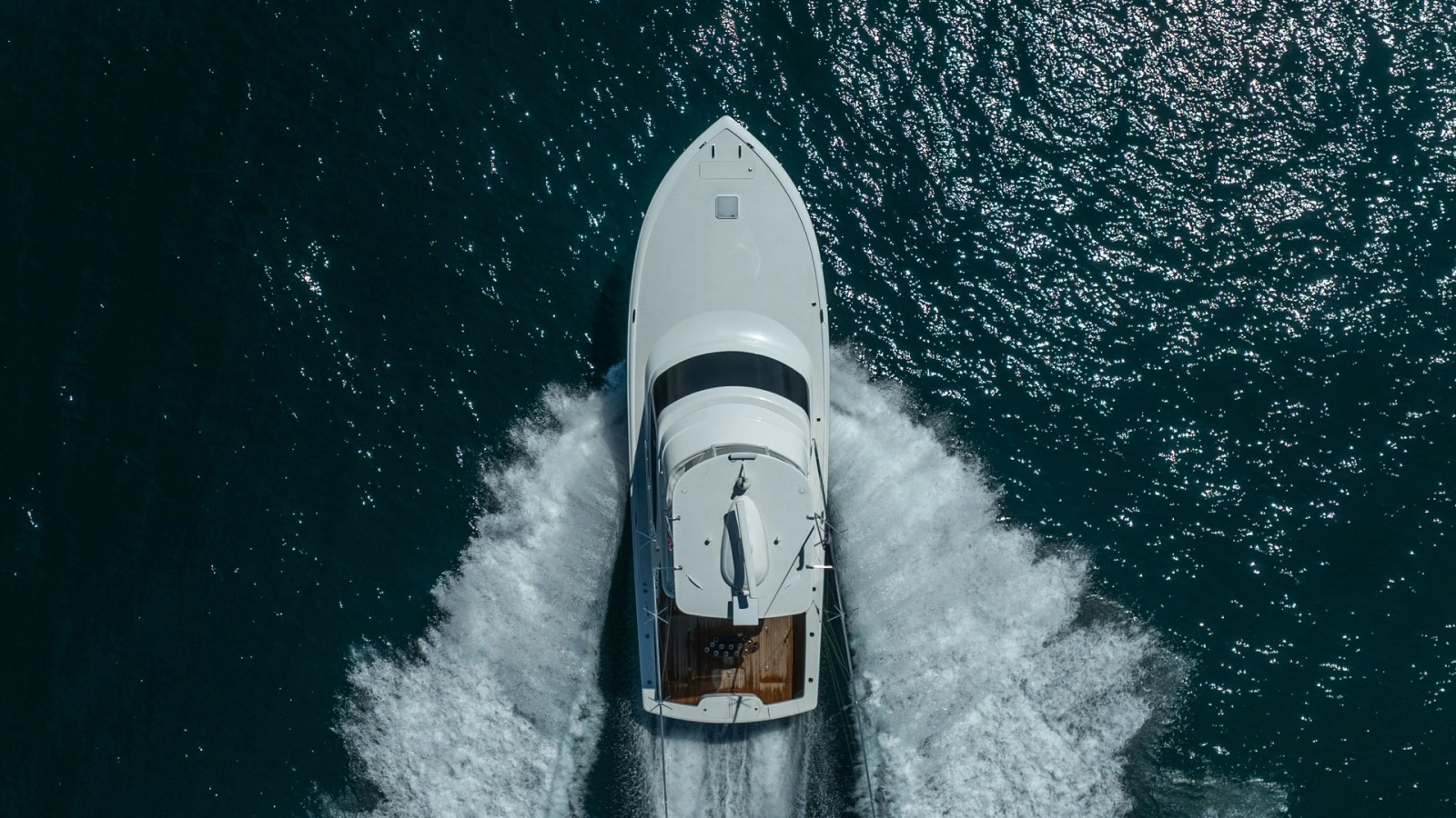 Aerial View of Viking 46 BF Bow