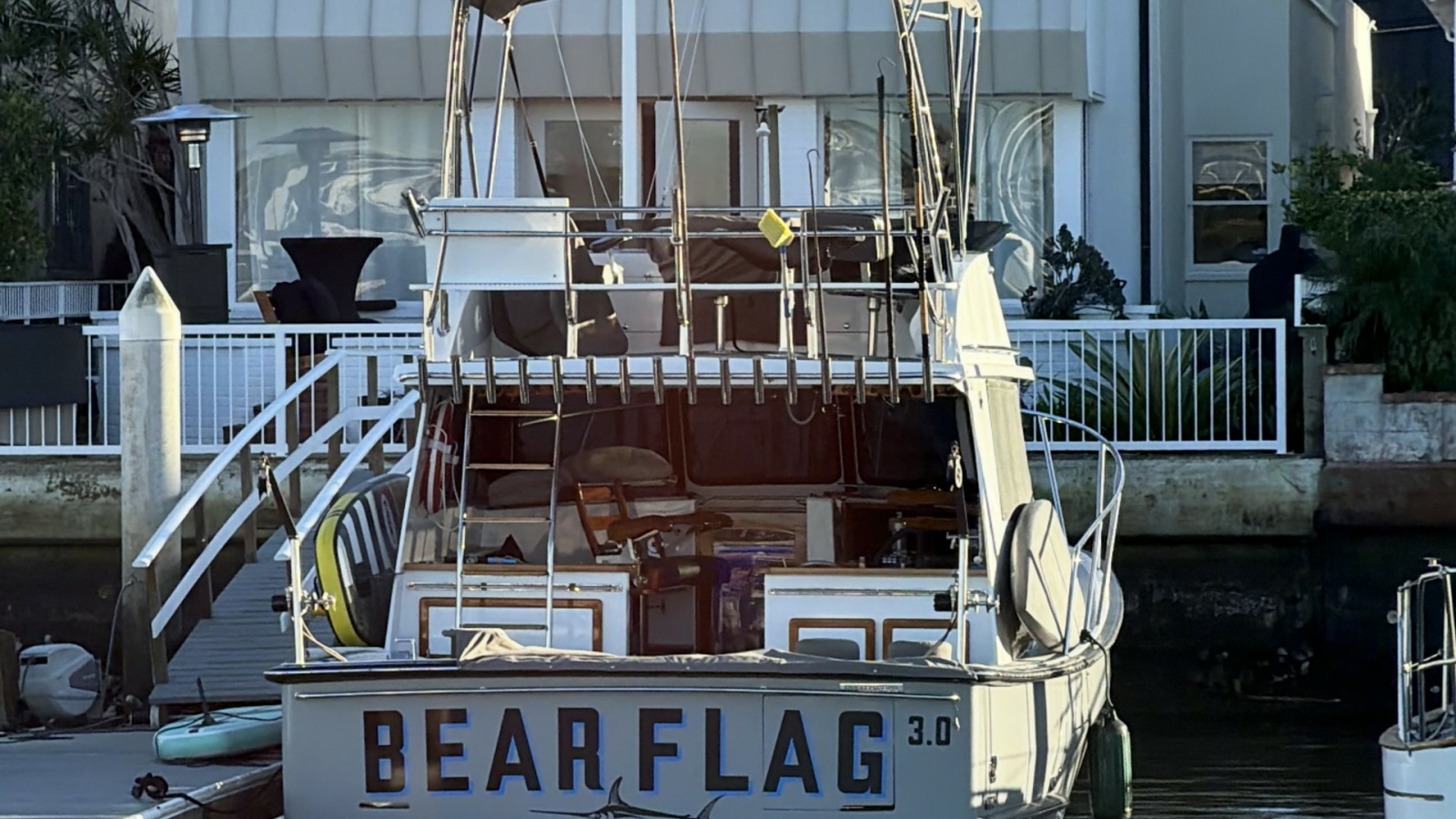 Aft View of Flybridge Sportfish