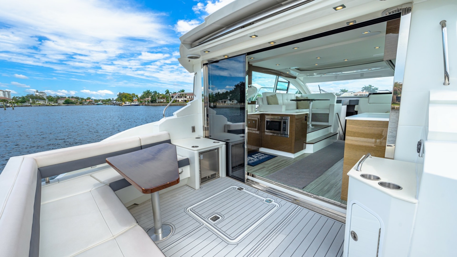 Spacious Aft Deck with Open Salon