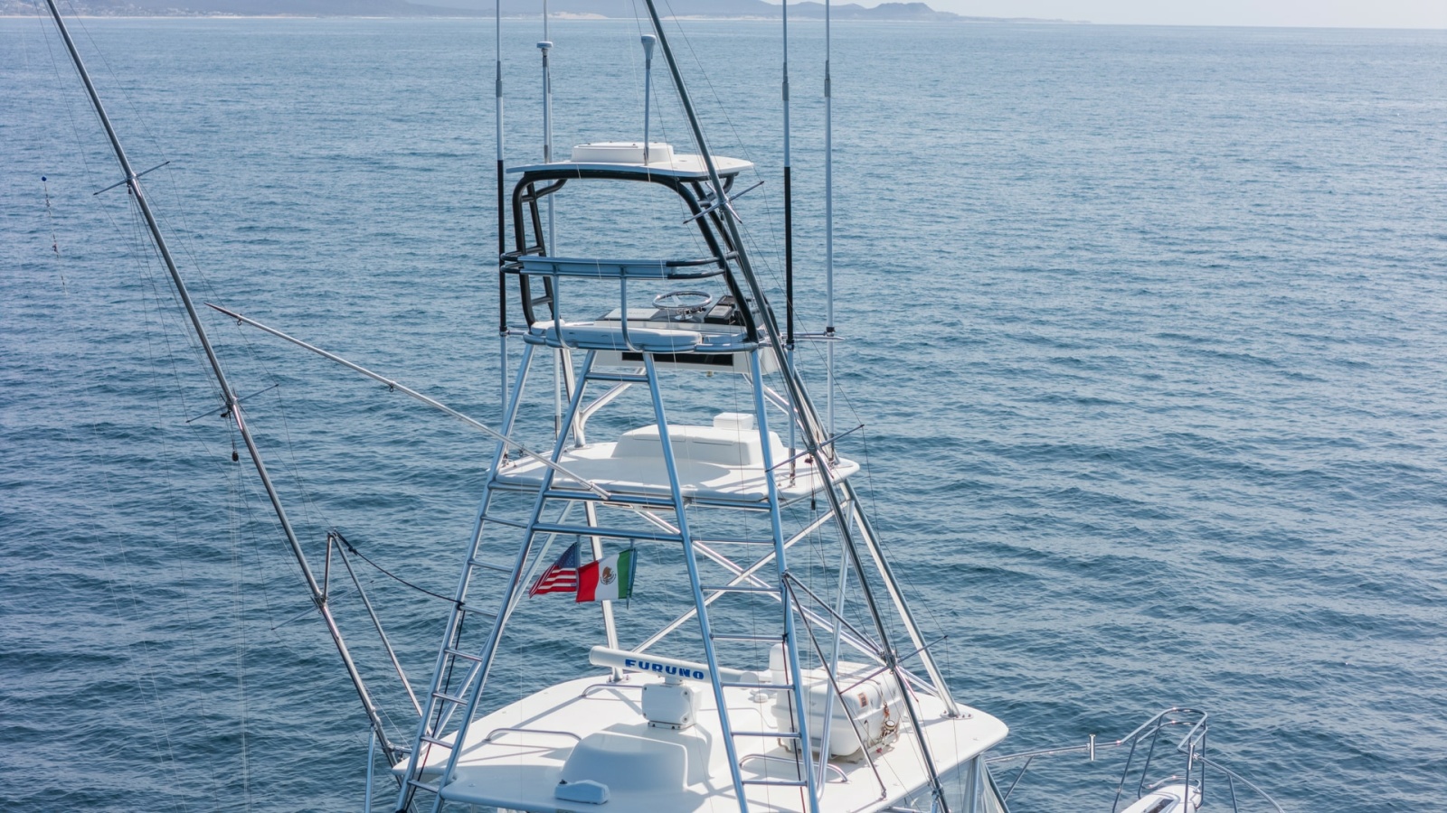 2009 Viking 50 Convertible "Jammin" - Tower Provides Excellent Visibility for Navigation and Fishing.