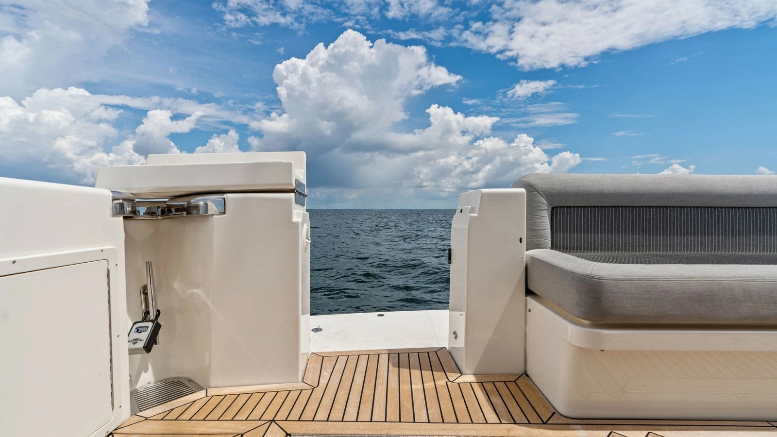 Aft Deck with Seating and Grill