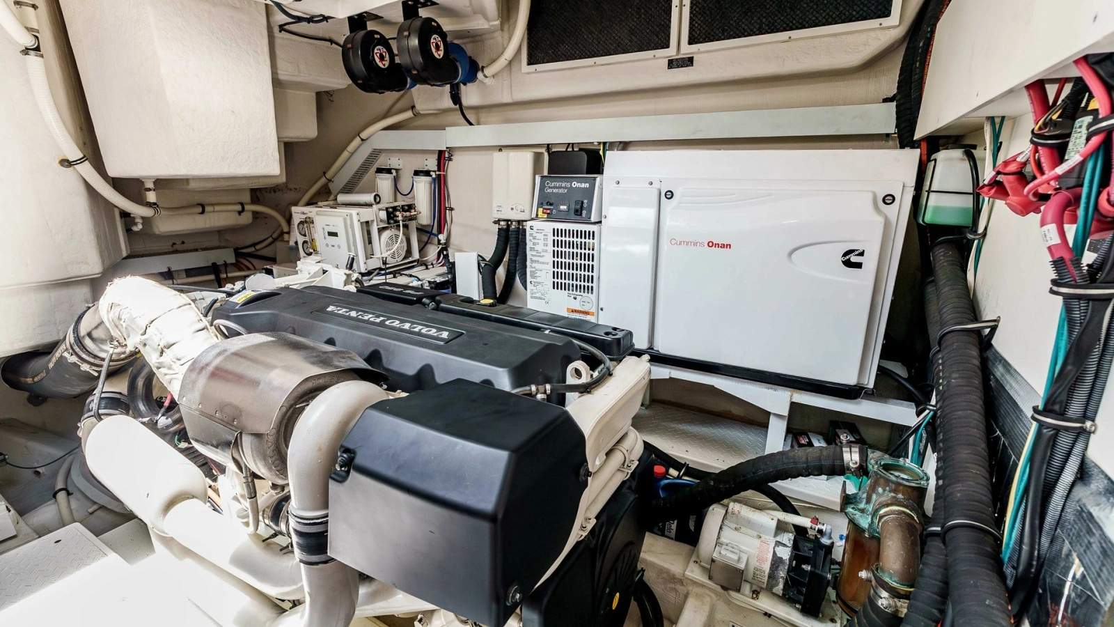 2017 Cruisers 60 Cantius, 'Rising Star' - Engine Room with an Onan Generator System