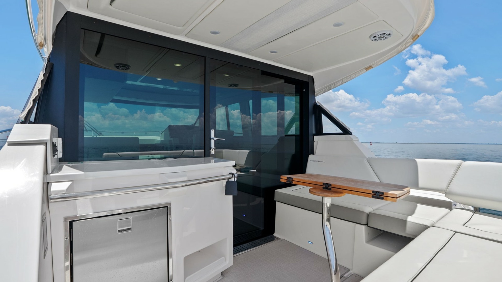 Aft Deck with Seating and Bar