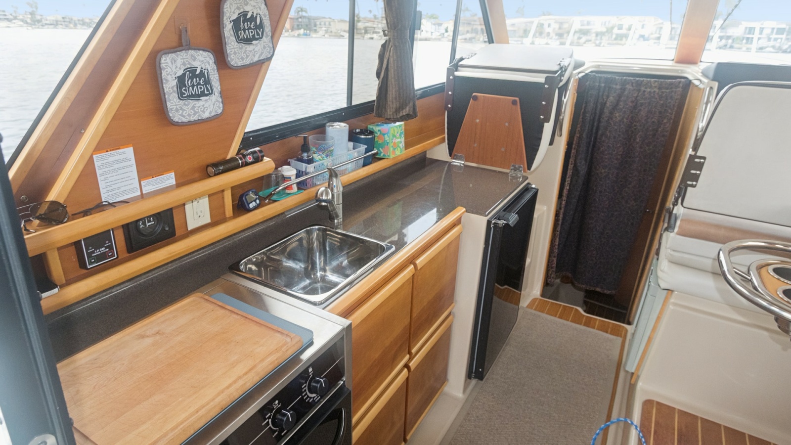 Compact Galley with Practical Amenities