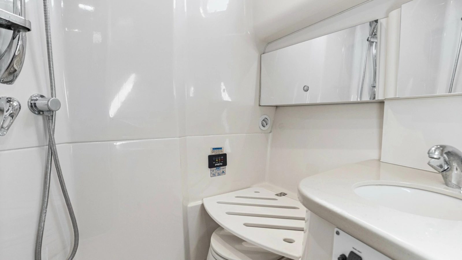 Modern Yacht Bathroom with Shower
