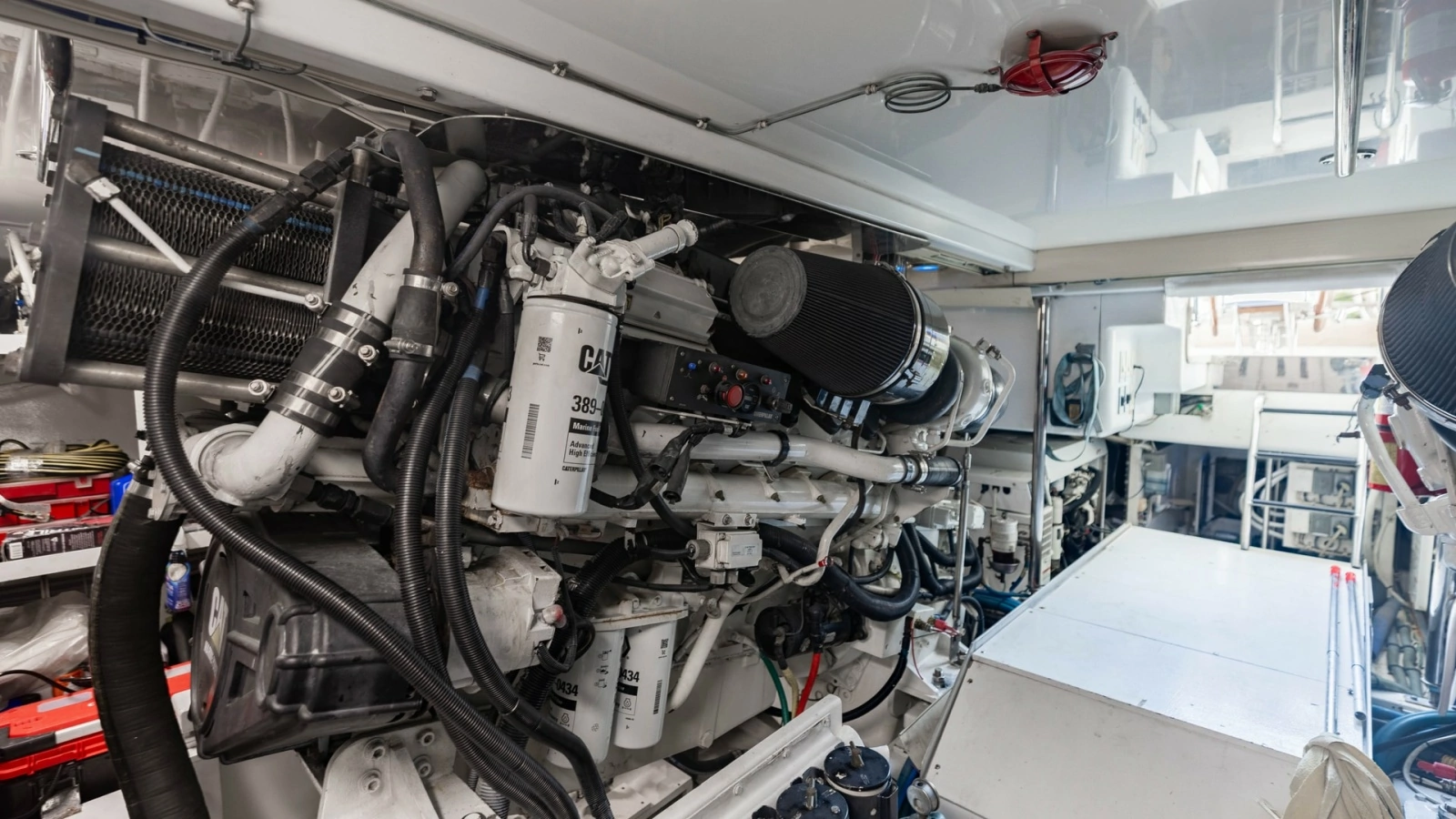 2007 Hatteras 68 Convertible- KEMOSABE- Engine Room