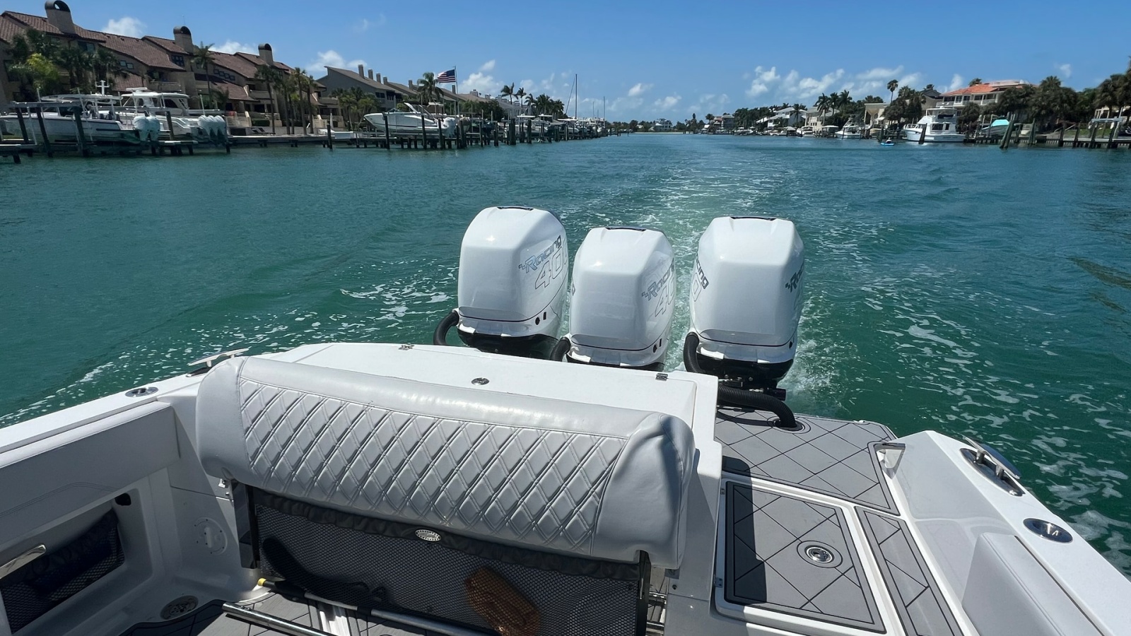 Aft Deck with Triple Engines