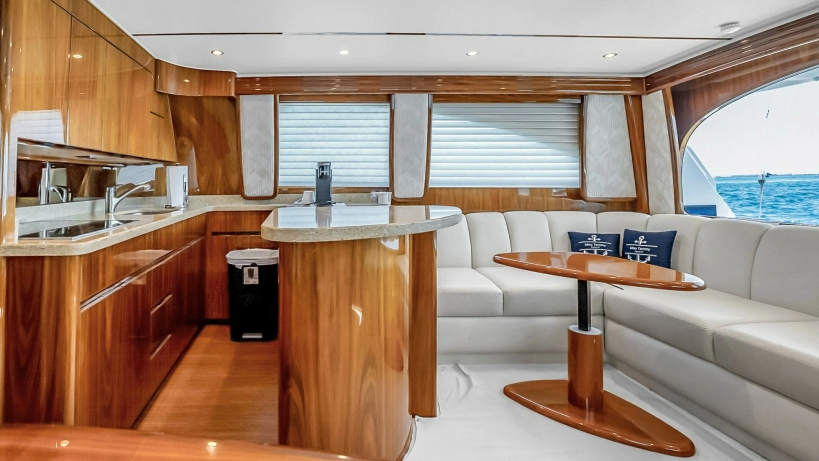 Elegant Interior Salon with Galley