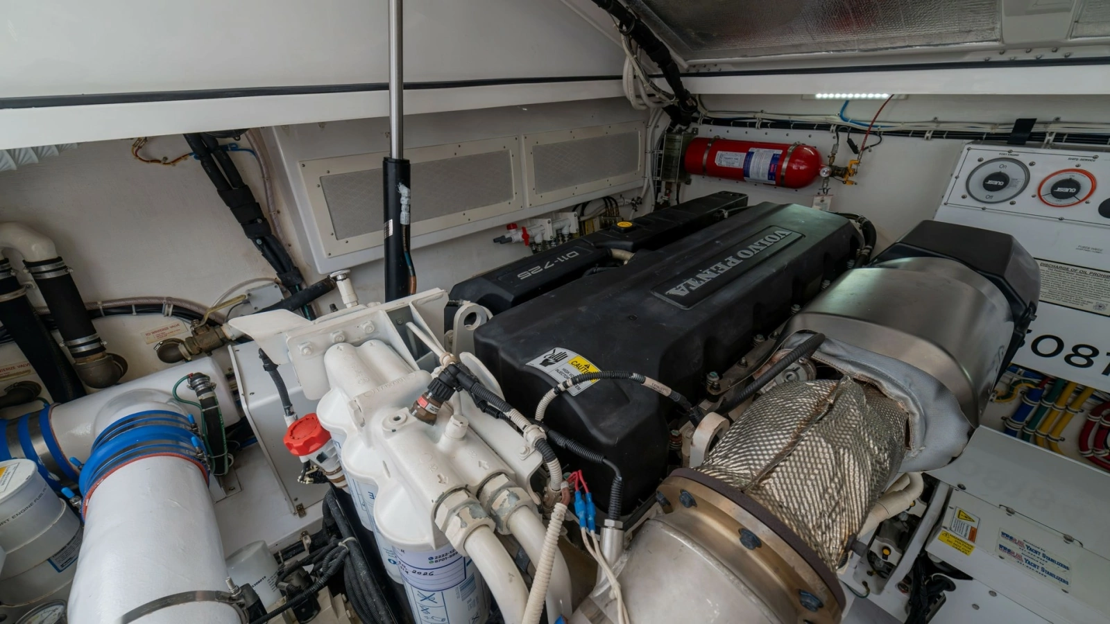 Engine Room with Volvo Penta Engine