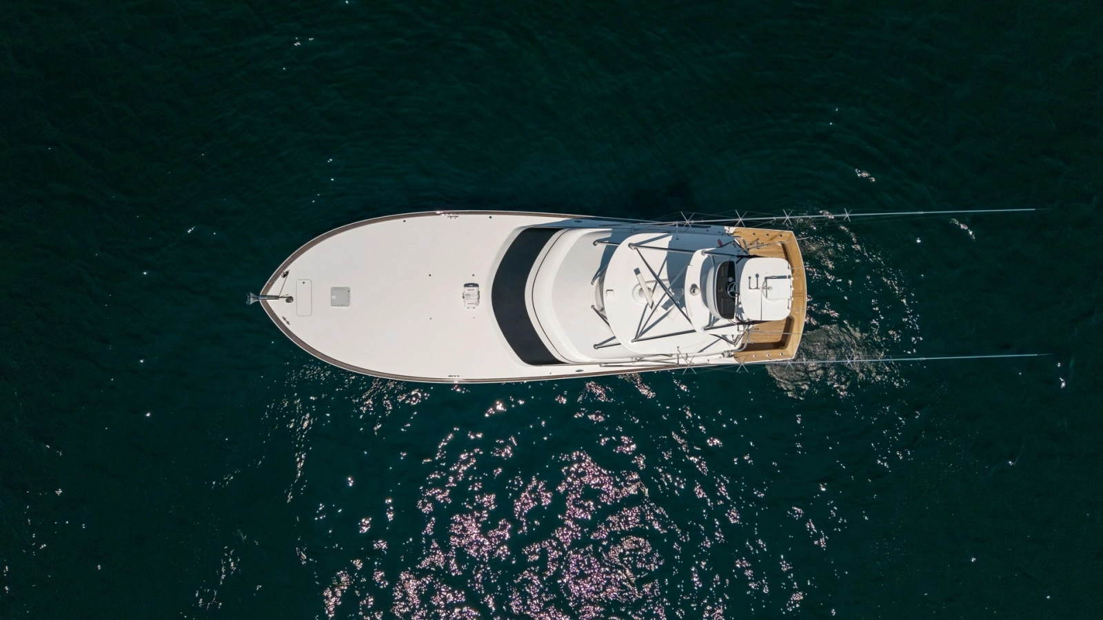 2021 65 Hatteras GT On the DL Top Profile