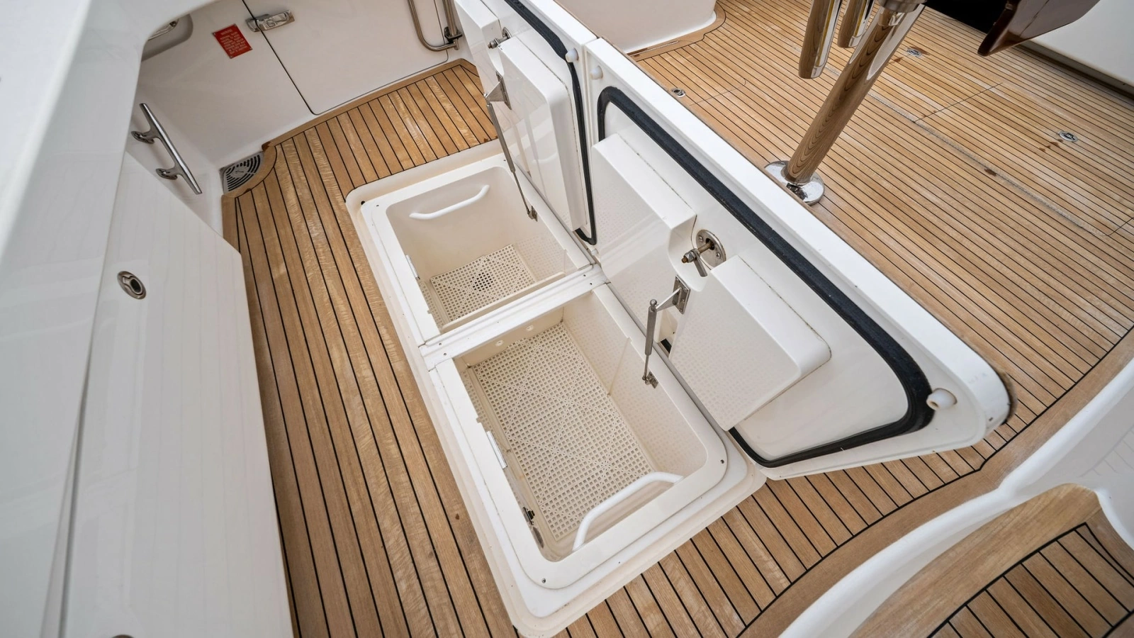 Cockpit Storage Compartments Opened