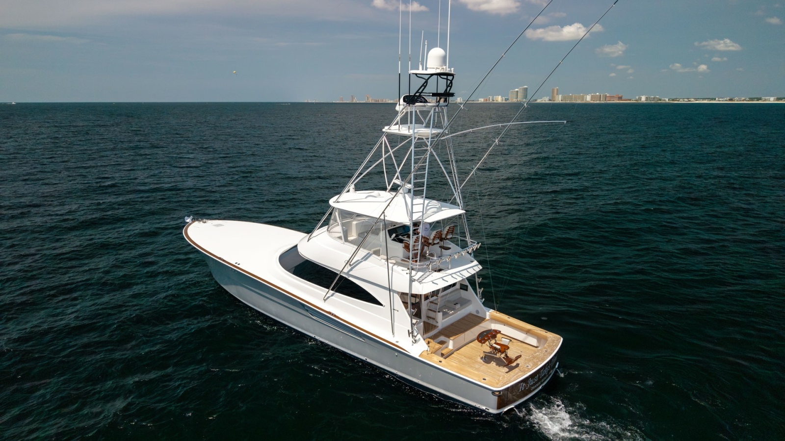 Aerial View of Flybridge and Cockpit