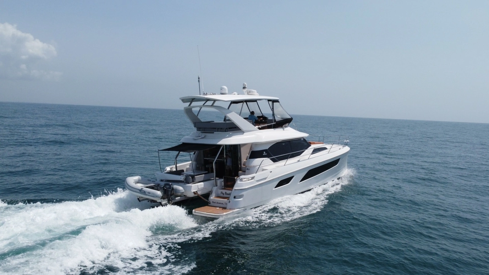 Aquila 44 CAT Aft View
