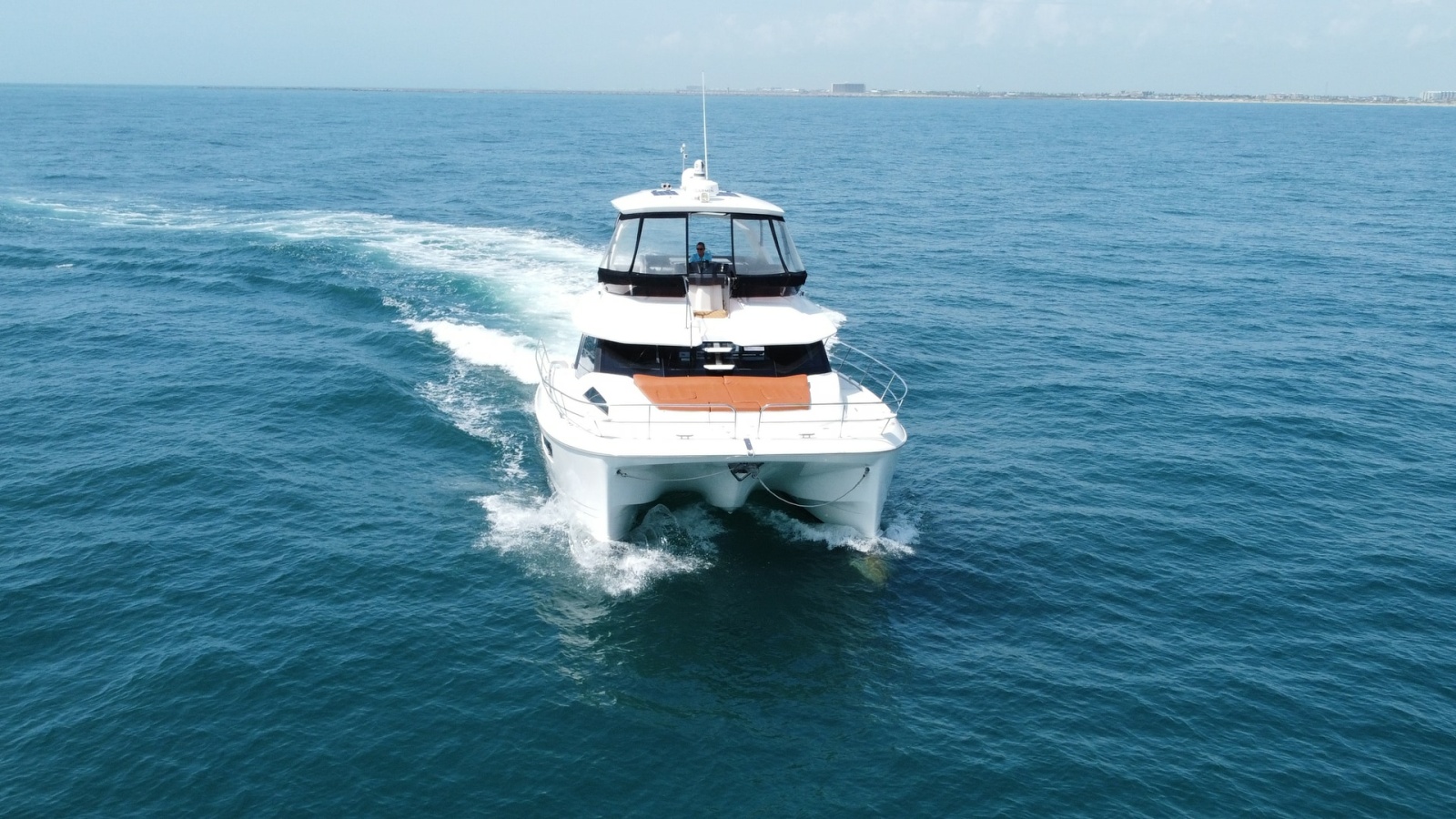 Aquila 44 CAT Bow View at Sea