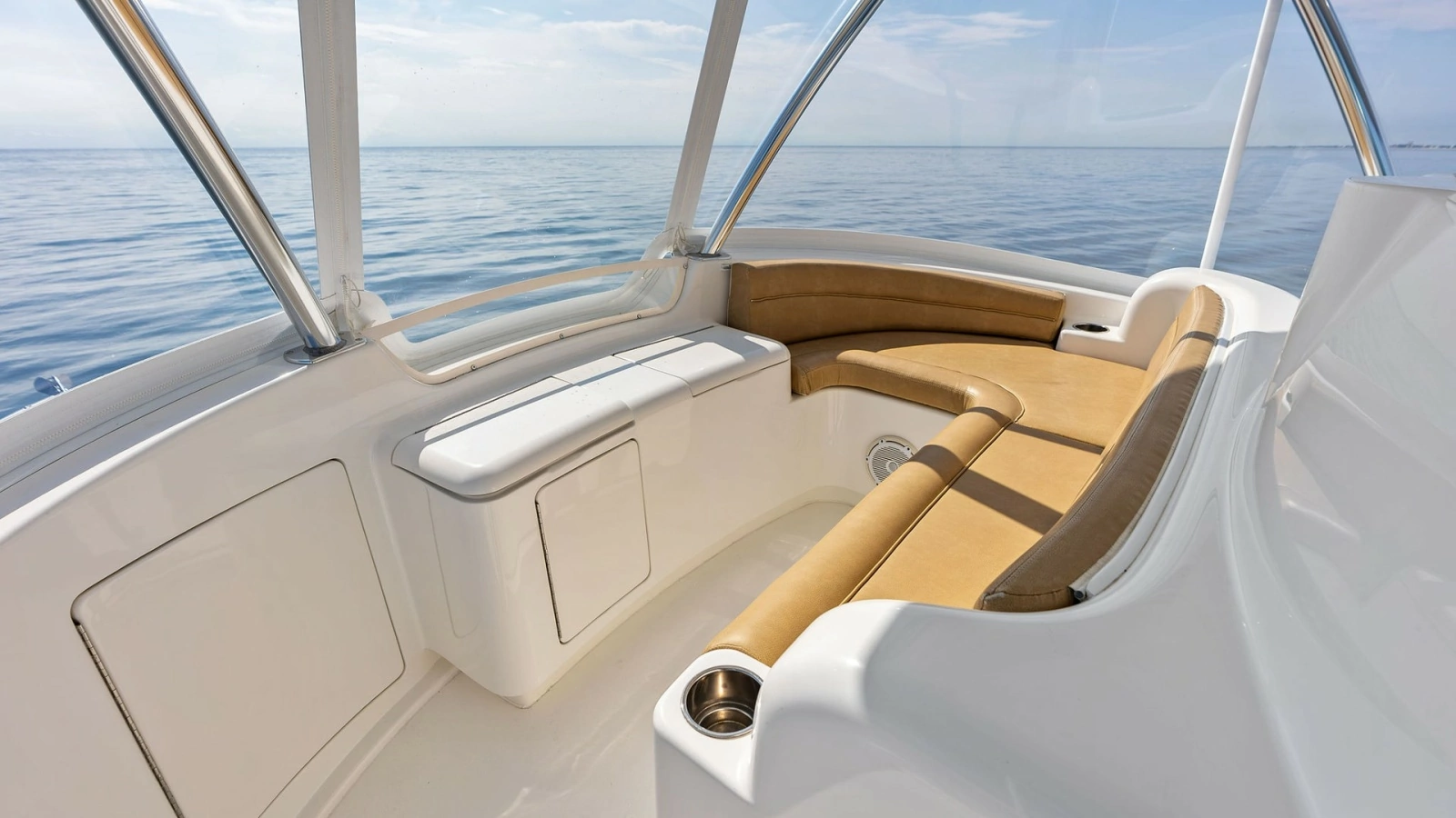 Flybridge Seating Area with Ocean View
