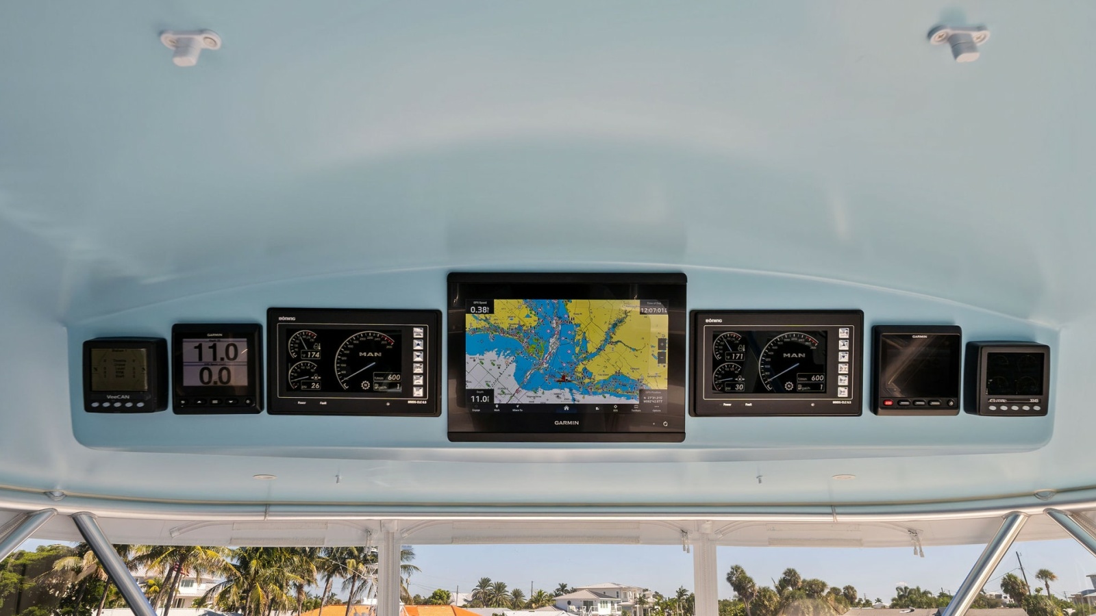 Flybridge Helm Electronics Display