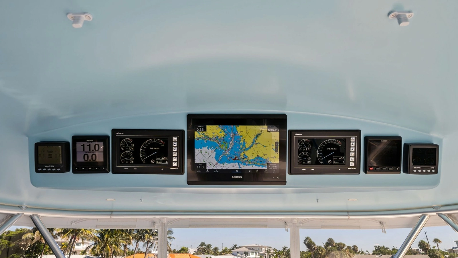 Flybridge Helm Electronics Display