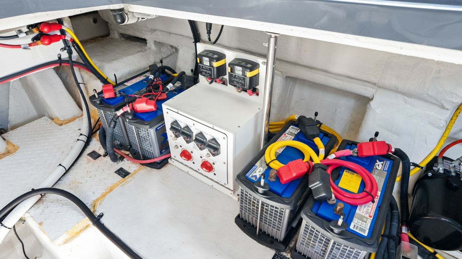 Engine Compartment with Battery Setup