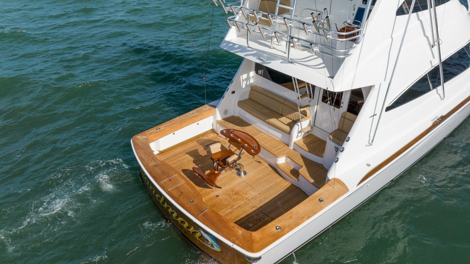 Aft Deck with Fishing Setup