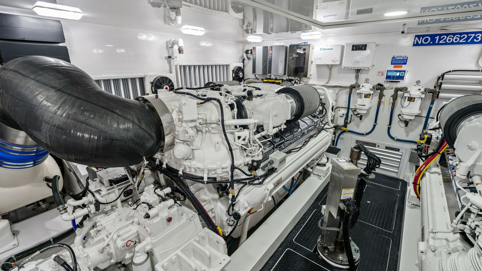 2016 Viking 80 Enclosed Bridge- FRIGATE- Engine Room