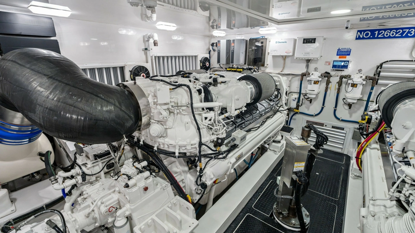2016 Viking 80 Enclosed Bridge- FRIGATE- Engine Room