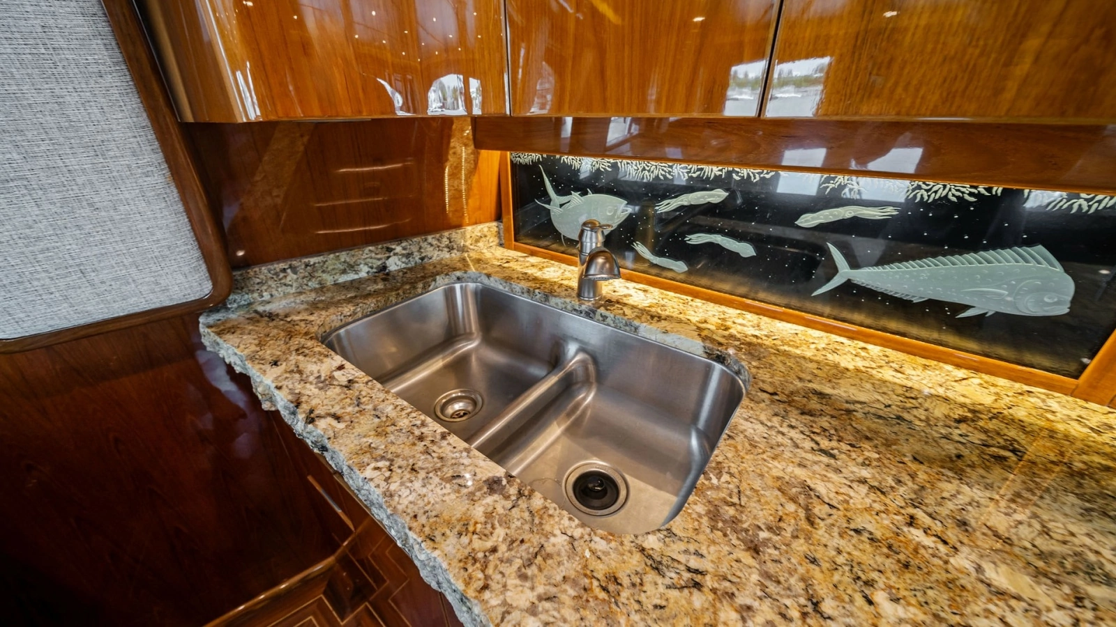 Galley Sink with Granite Countertop