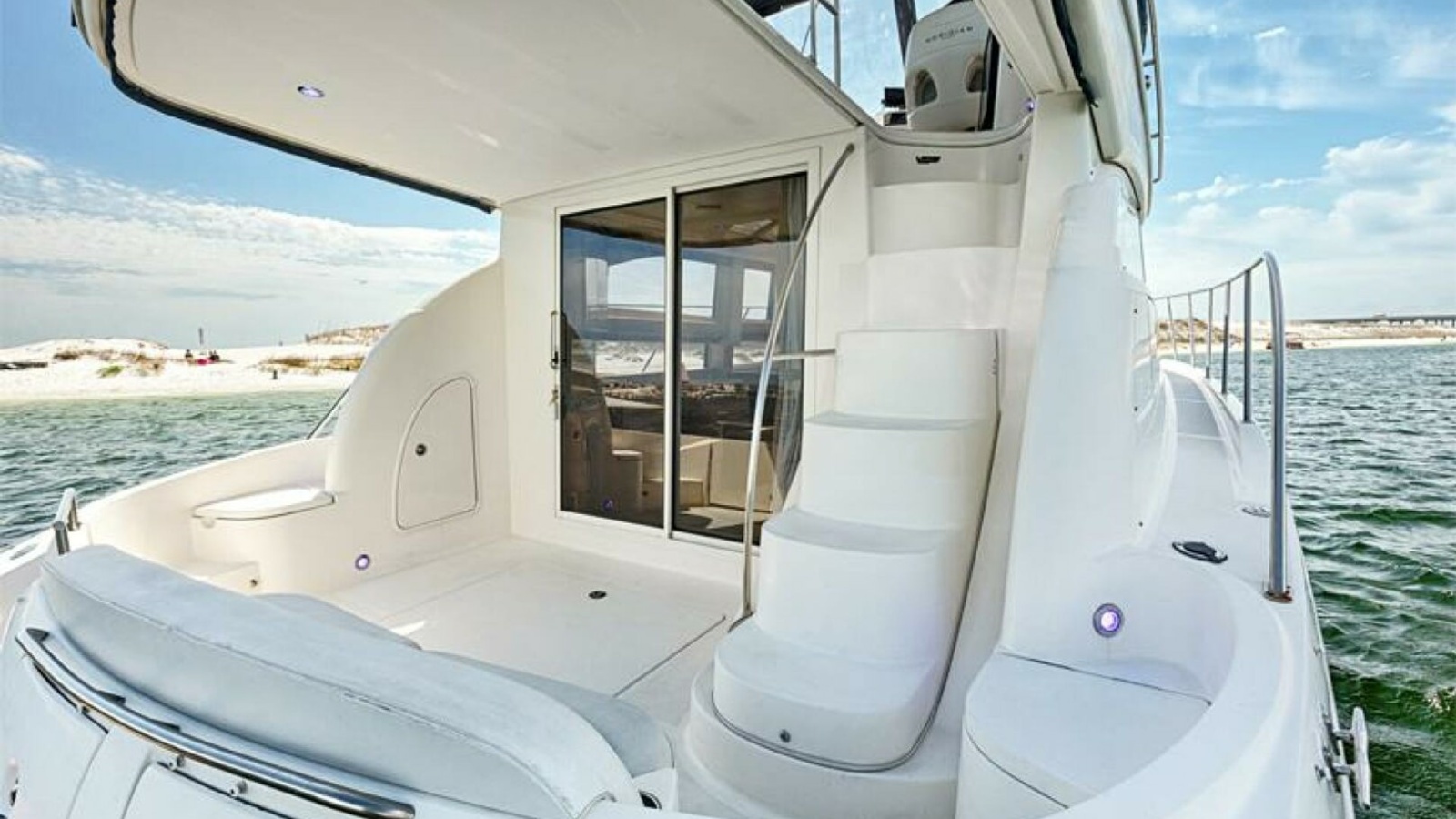 Aft Deck with Access to Flybridge