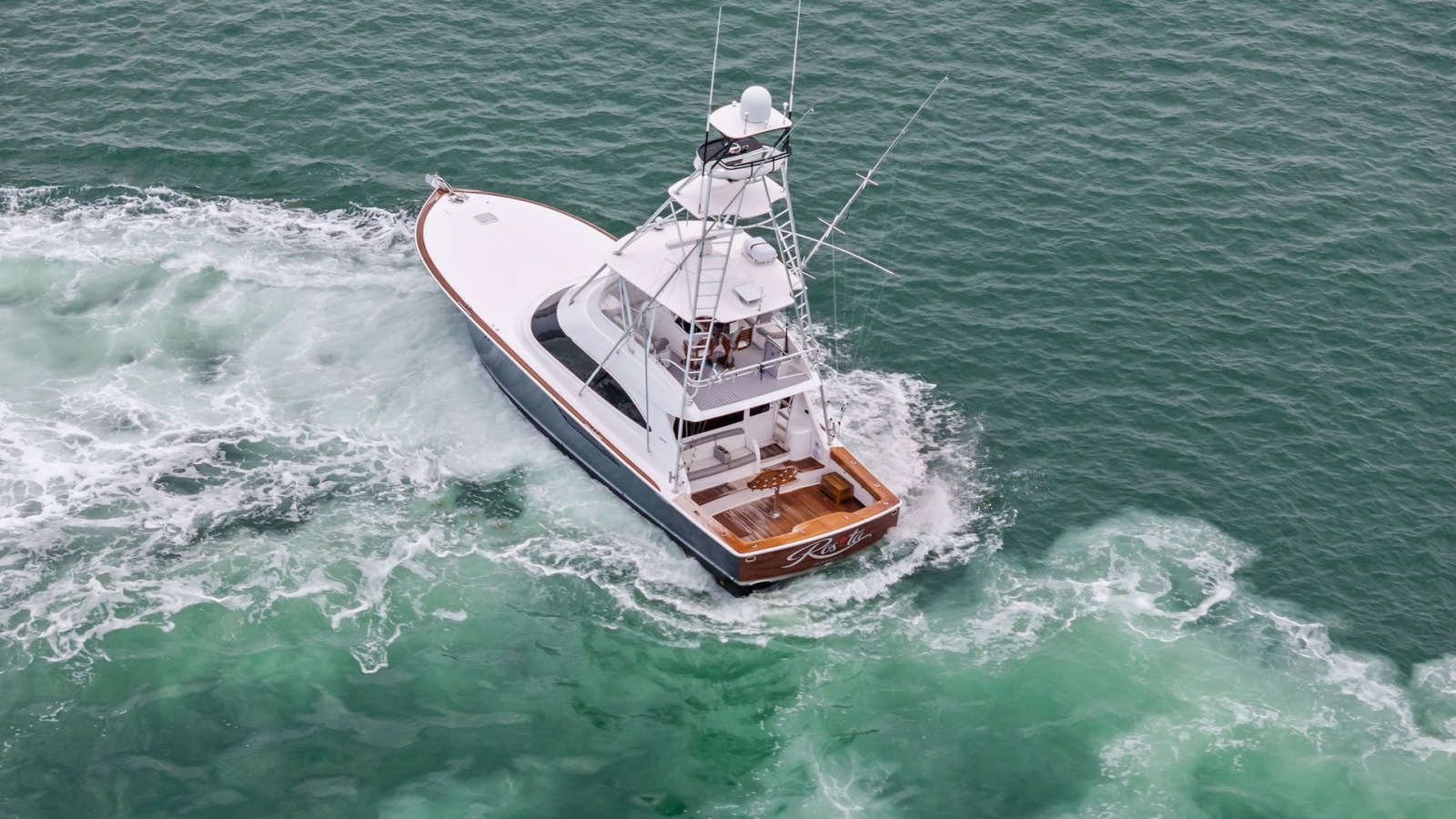Aerial View of Viking 55 Convertible