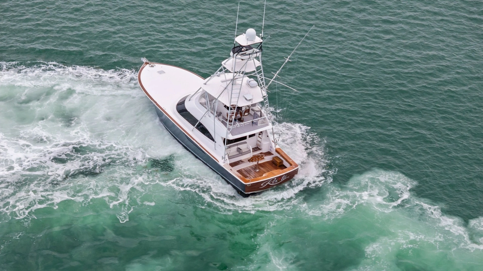 Aerial View of Viking 55 Convertible