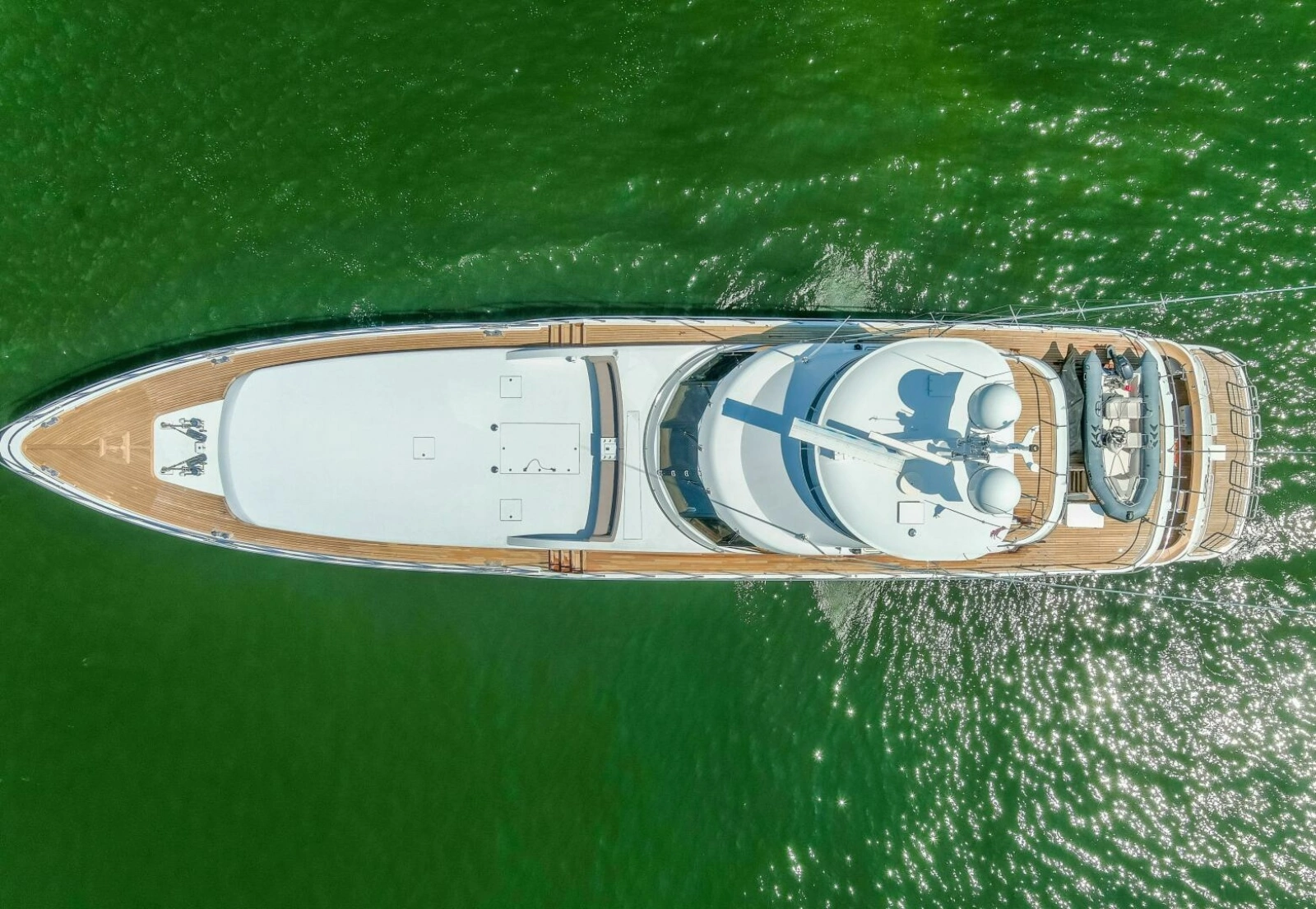 1989 116' Feadship - Boss - Aerial Profile