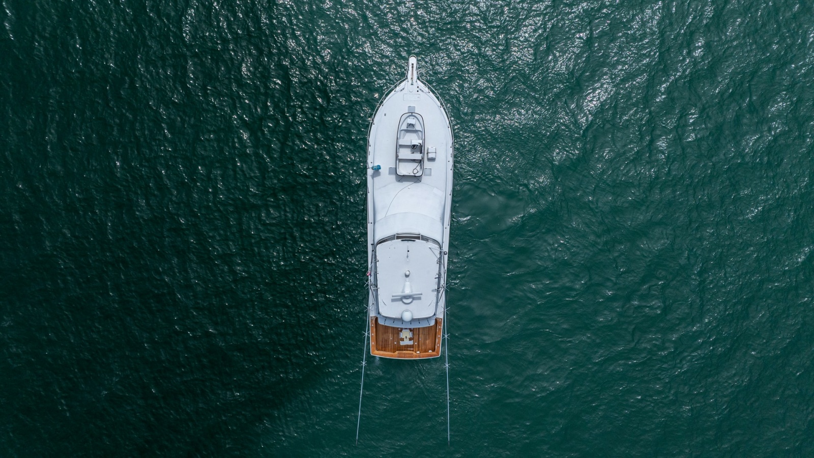 Aerial View of 2002 Viking 61 Convertible