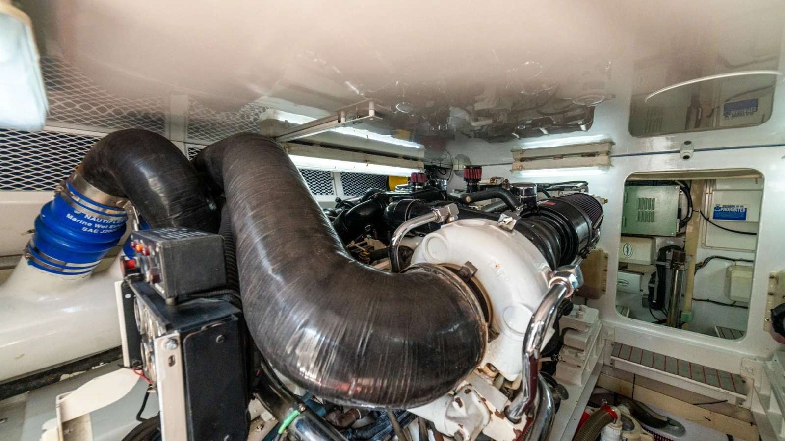 2001 Viking 61 Convertible- Caliente- Engine Room