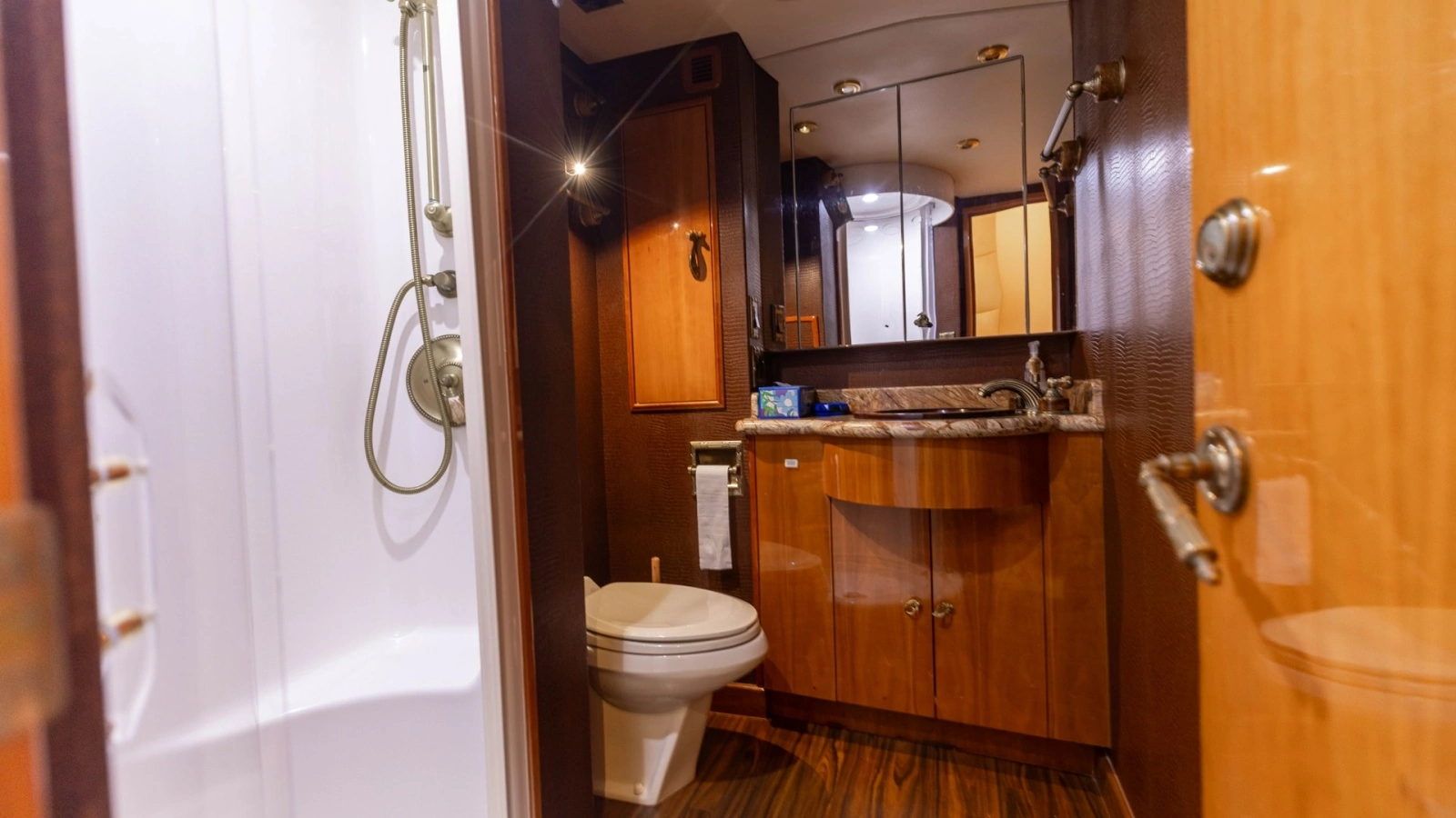 2007 Hatteras 68 Convertible- KEMOSABE- Port Guest Head