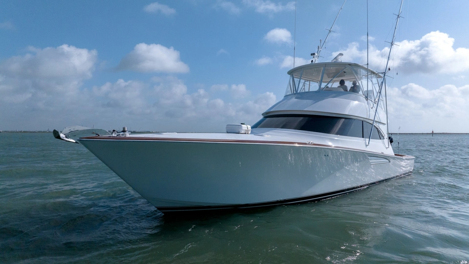 Bow View of Viking 55 Convertible