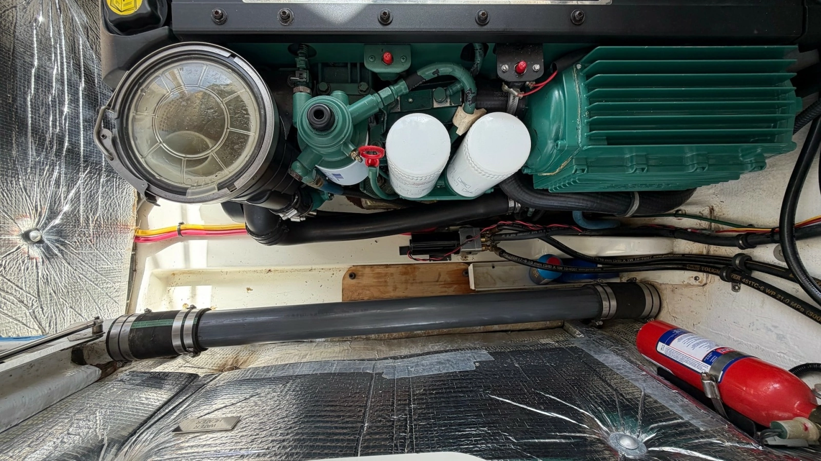 Engine Compartment with Volvo Penta D4-260