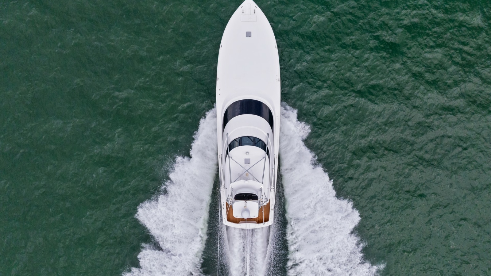 Aerial View of Viking 72 Enclosed Bridge