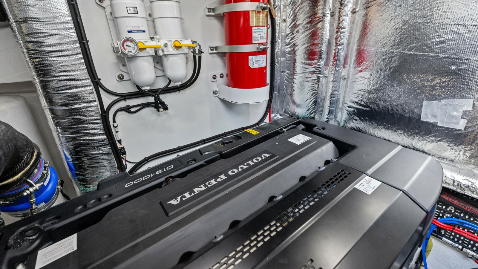 Engine Room with Volvo Penta Engine