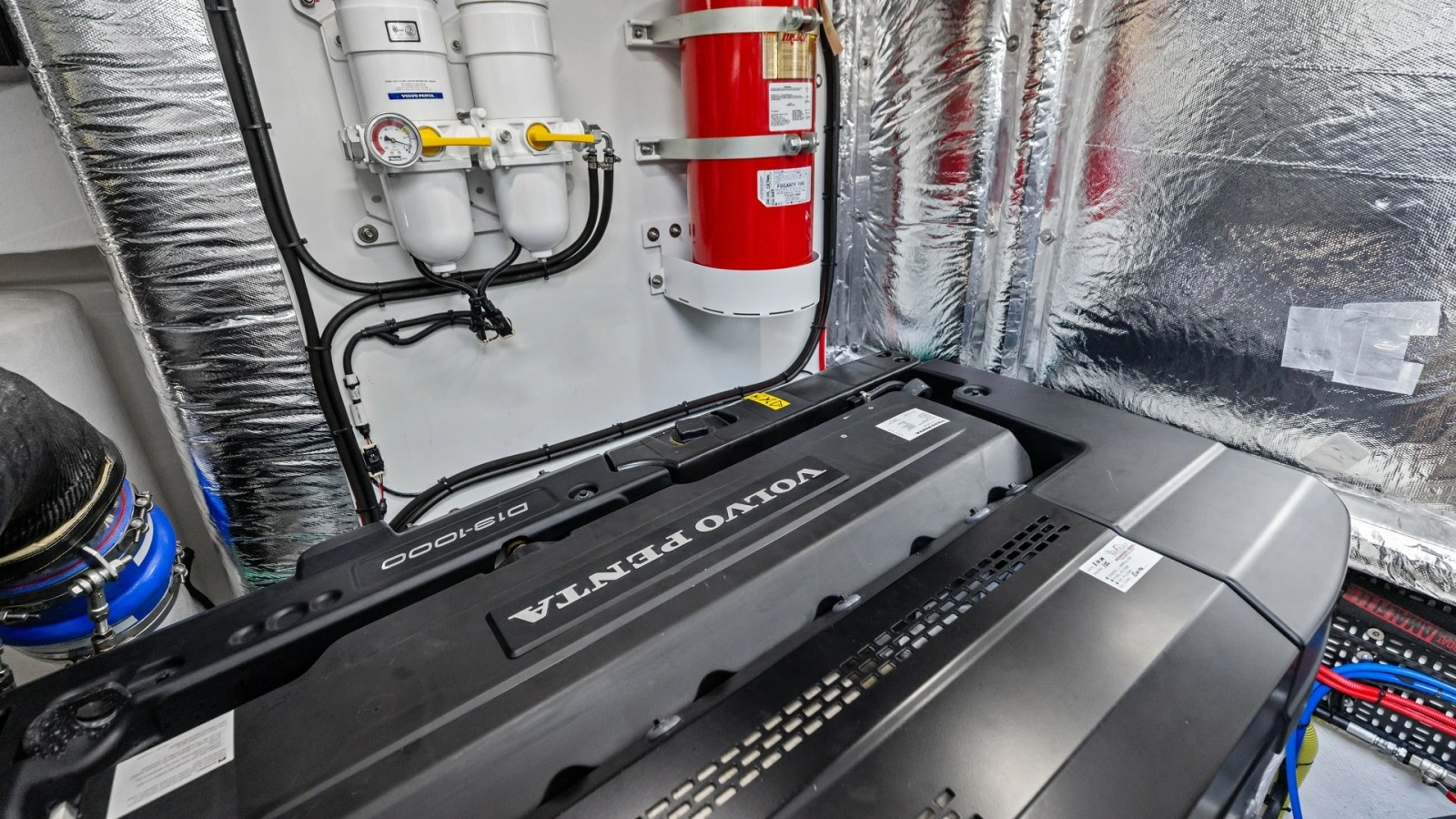 Engine Room with Volvo Penta Engine