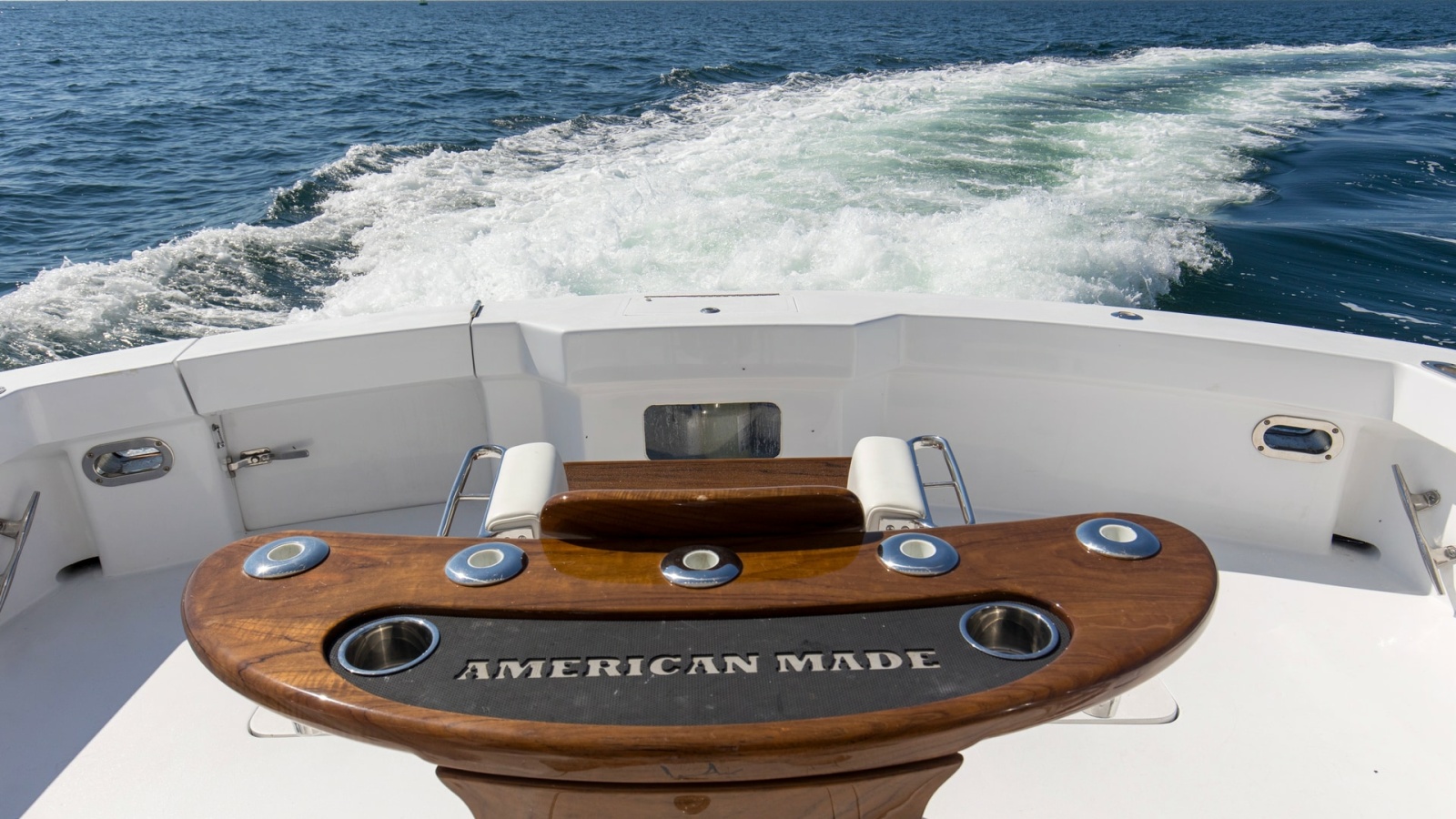 2008 54 Hatteras Convertible American Made Rear Deck