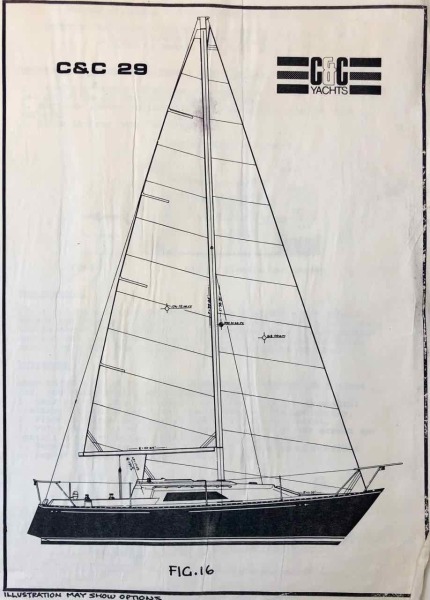 1983 C&C 1 stateroom mark II 29