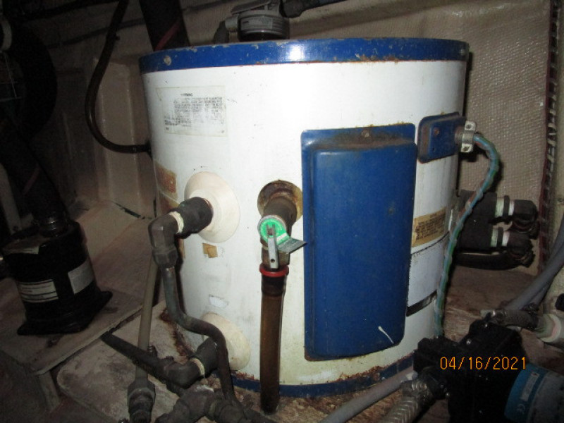 42' Grand Banks water heater