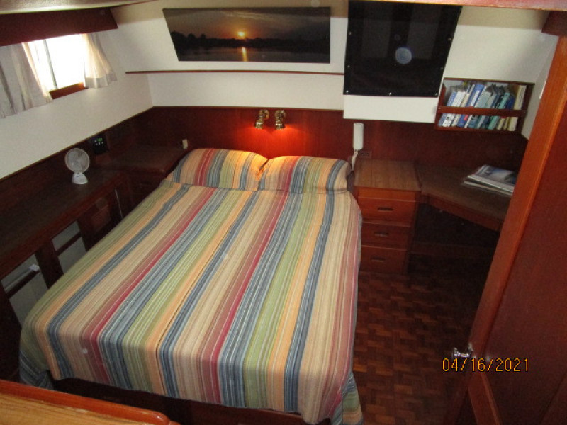 42' Grand Banks master stateroom