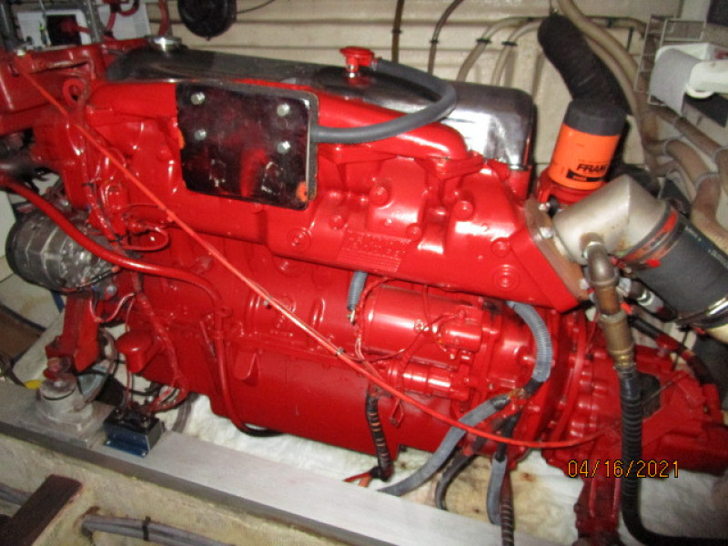 42' Grand Banks starboard main engine
