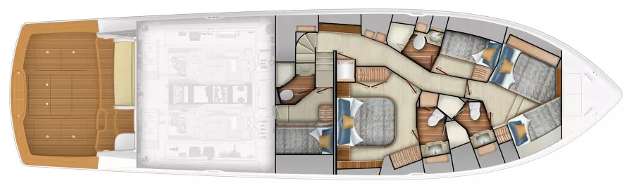 Lower Deck - Forward Cross Over Option  Lower Deck - Forward Cross Over Option