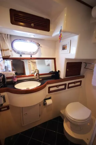 2003 Selene 53 Ocean Trawler - Master Stateroom - Head