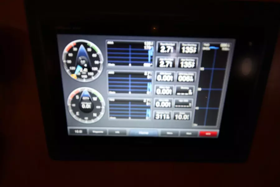 2003 Selene 53 Ocean Trawler - Lower Helm Garmin Chartplotter